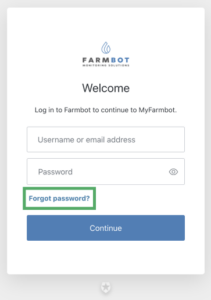 forgot password